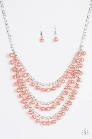 Paparazzi Necklace ~ Chicly Classic - Orange