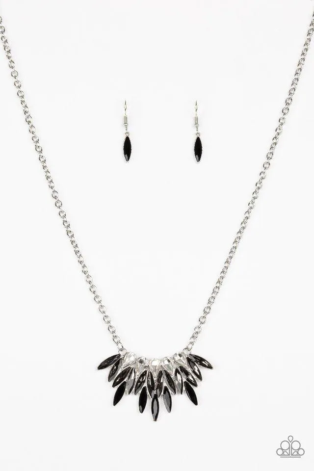 Paparazzi Necklace - Crown Couture - Black