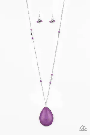 Paparazzi Necklace ~ Desert Meadow - Purple