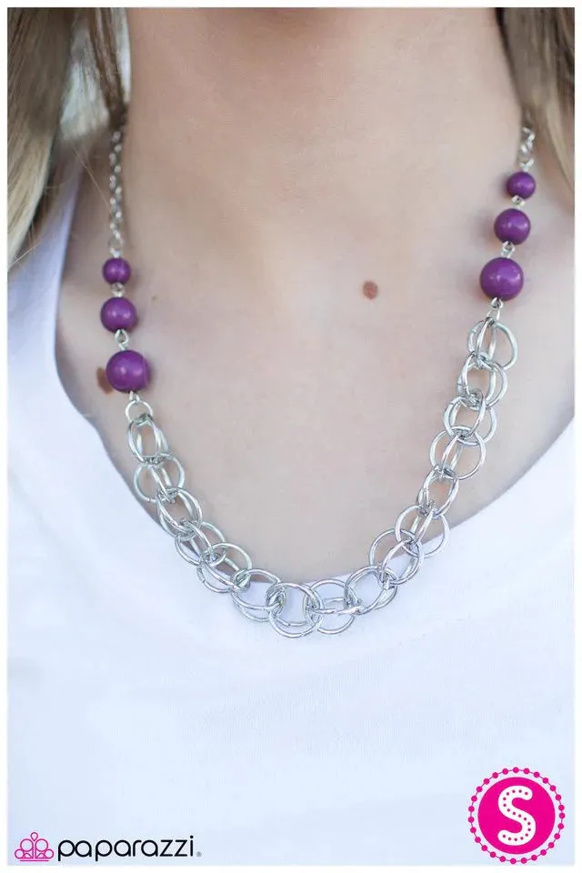 Paparazzi Necklace ~ Divine Grace - Purple