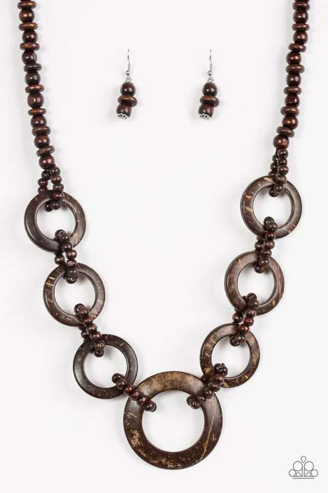 Paparazzi Necklace ~ Endless Summer - Brown