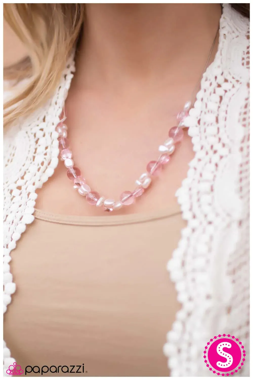 Paparazzi Necklace ~ Floating On Air  - Pink