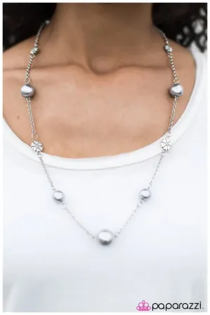 Paparazzi Necklace ~ Living The Charmed Life - Silver