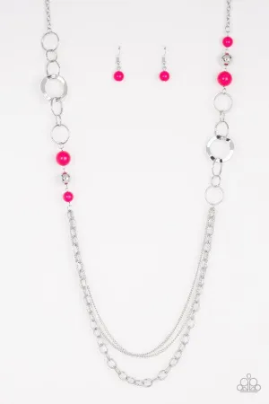 Paparazzi Necklace ~ Modern Motley - Pink