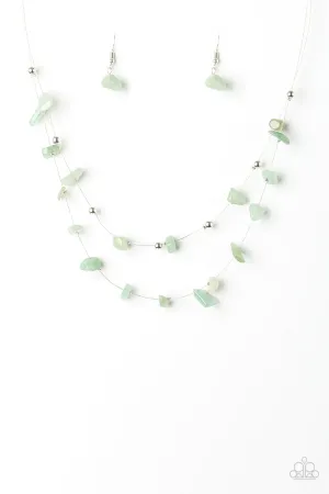 Paparazzi Necklace ~ Pebble Posh - Green