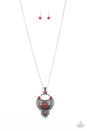 Paparazzi Necklace ~ Solar Energy - Red