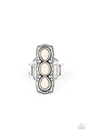 Paparazzi Ring ~ Desert Destiny - White