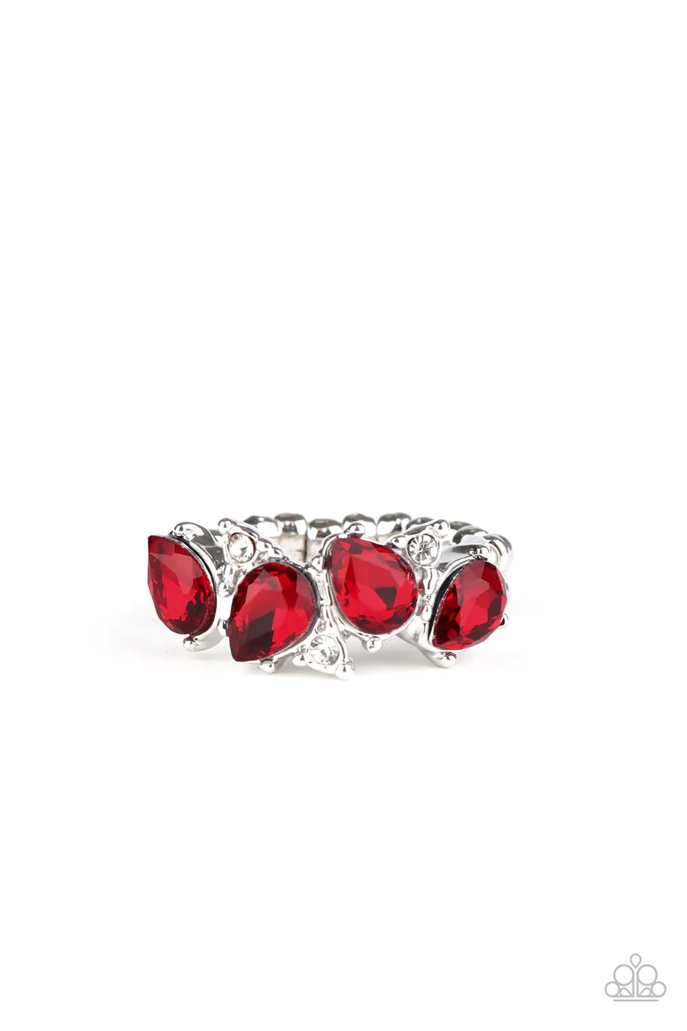 Paparazzi Ring ~ Majestically Modern - Red