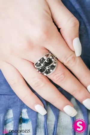 Paparazzi Ring ~ Moonbeam Light - Black