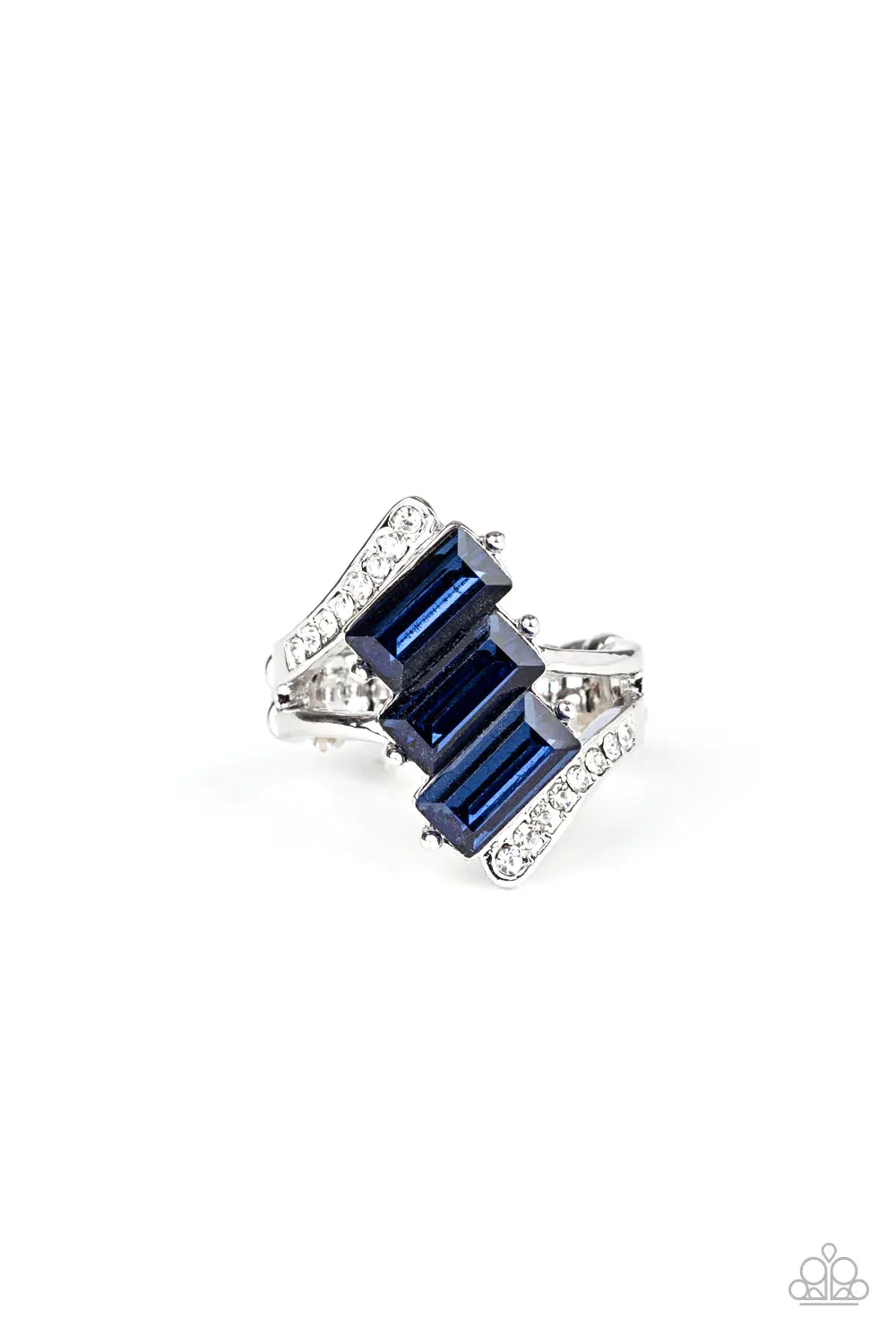 Paparazzi Ring ~ Triple Razzle - Blue