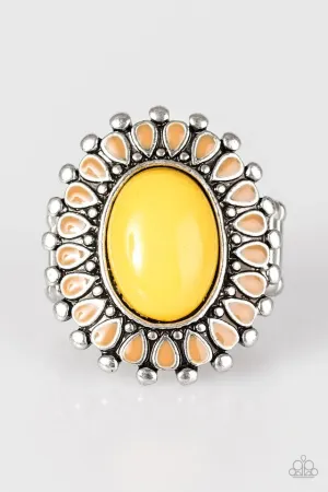 Paparazzi Ring ~ Wild Wallflower - Yellow