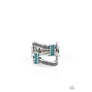 Paparazzi Urban Upscale - Blue Stretch Ring