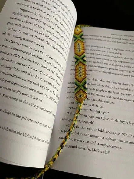 Random Threads Thin Bookmark