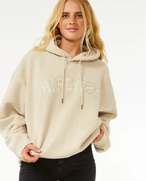 Rip Curl Varsity Hooded Sweatshirt-Natural