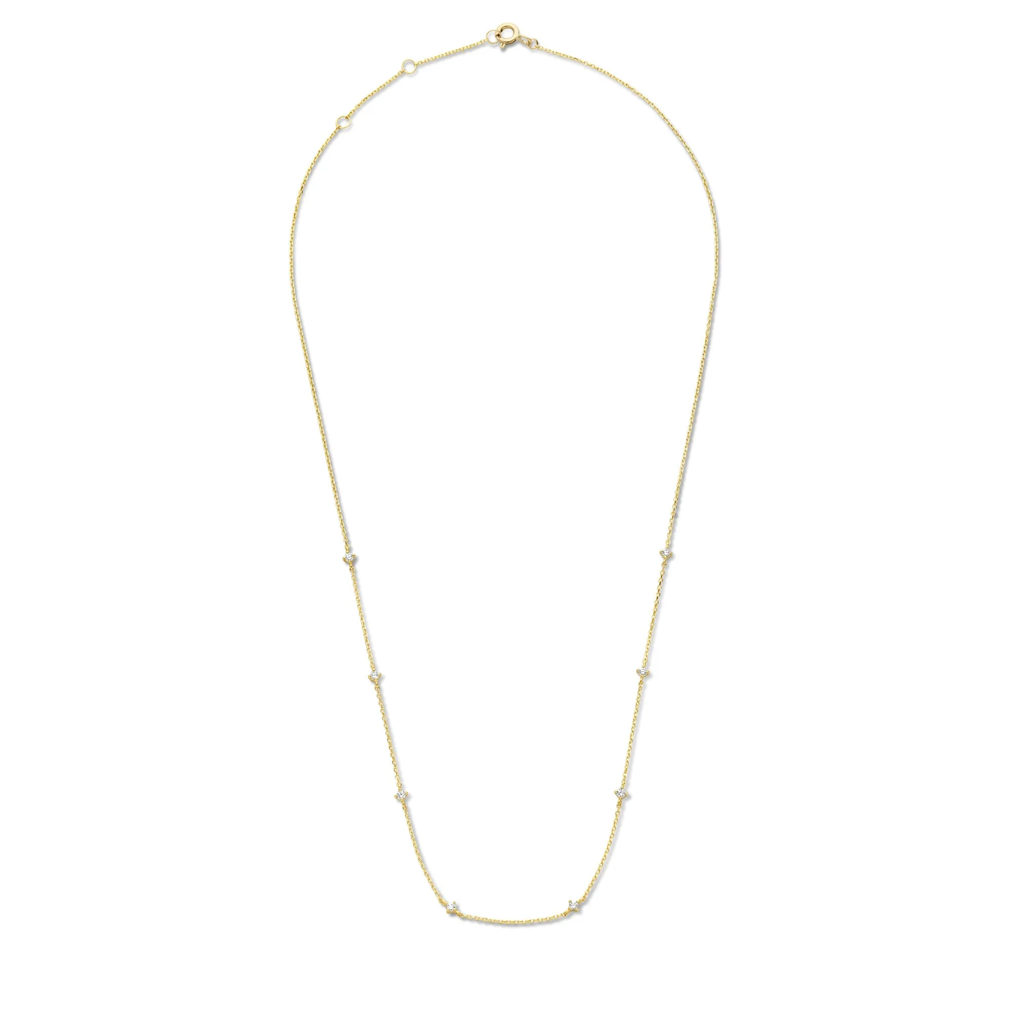 Rivoli Esmée 14 karat gold necklace with zirconia stones