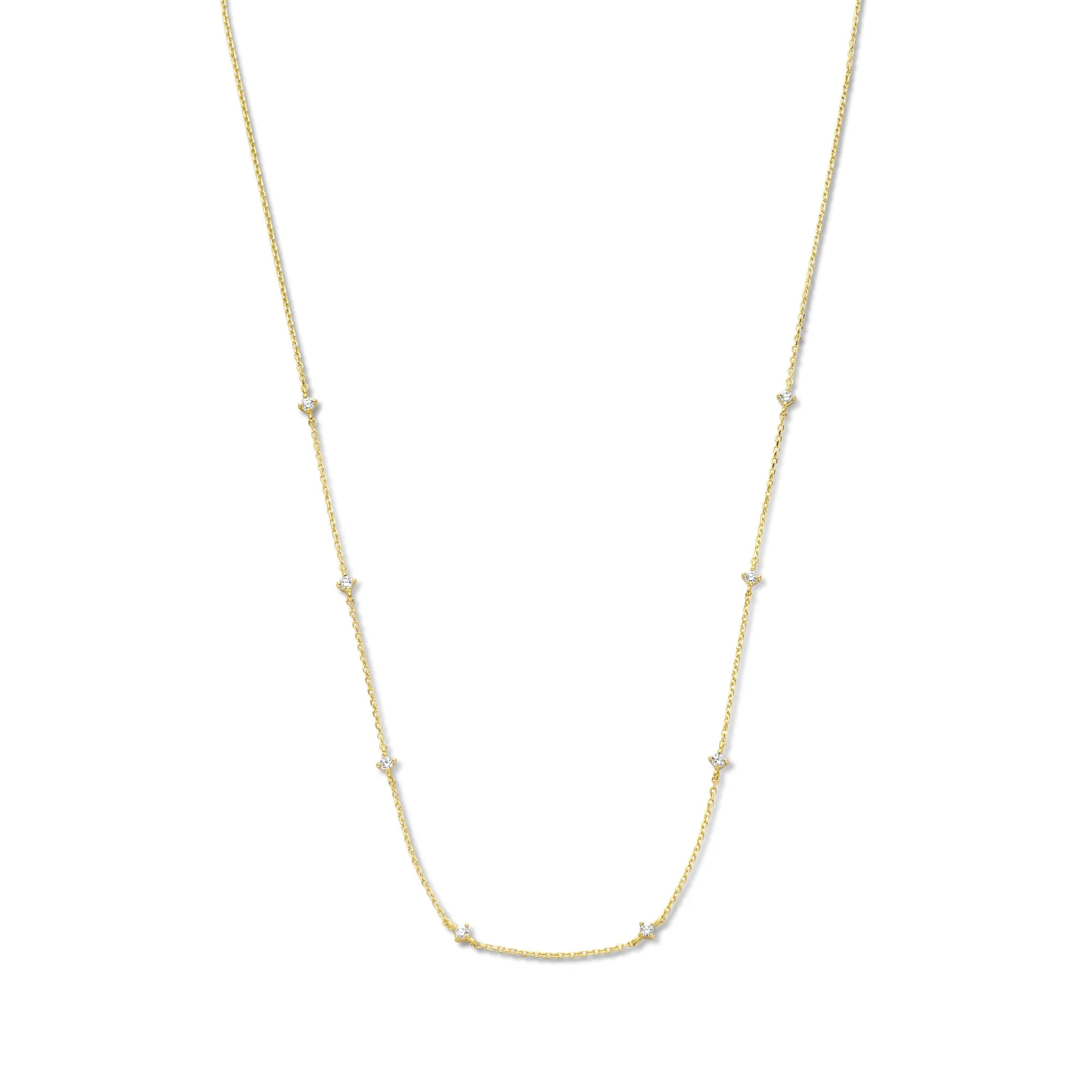 Rivoli Esmée 14 karat gold necklace with zirconia stones