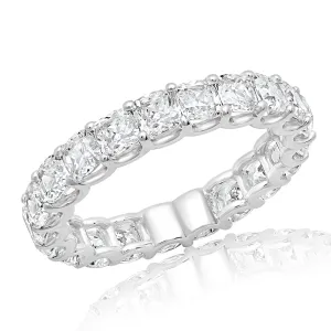 RORY 3 Carat Cushion Cut Diamond Eternity Band in Platinum 15 pointer By Mike Nekta SIZE 4-9