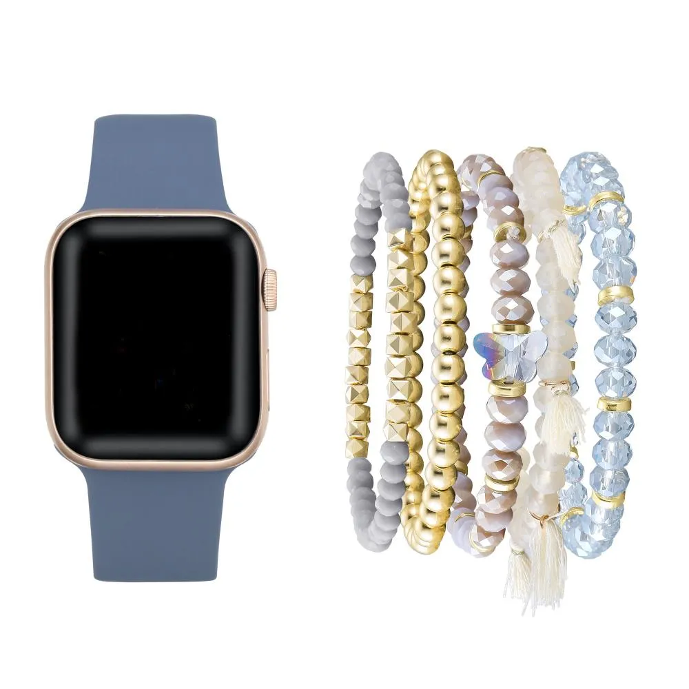 Silicone Band For Apple Watch and Bracelet Bundle - FINAL SALE