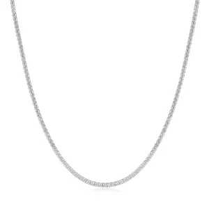 Silver Pavé Necklace