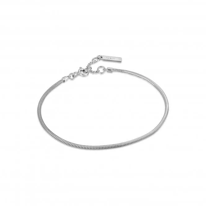 Silver Snake Chain Bracelet B038-02H