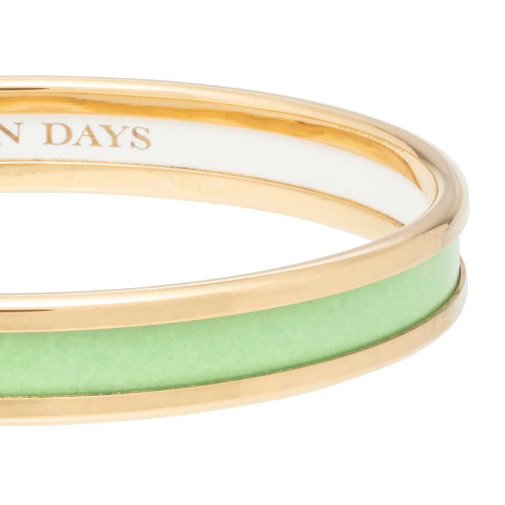 Skinny Meadow & Gold Enamel Bangle