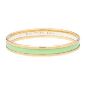 Skinny Meadow & Gold Enamel Bangle