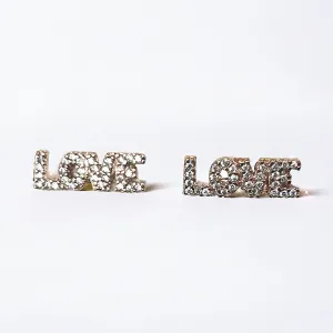 Sparkly Love Studs