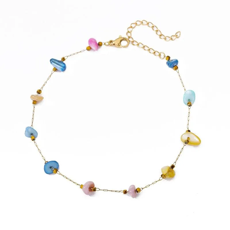 Stainless Steel Evil Eye Anklets For Women