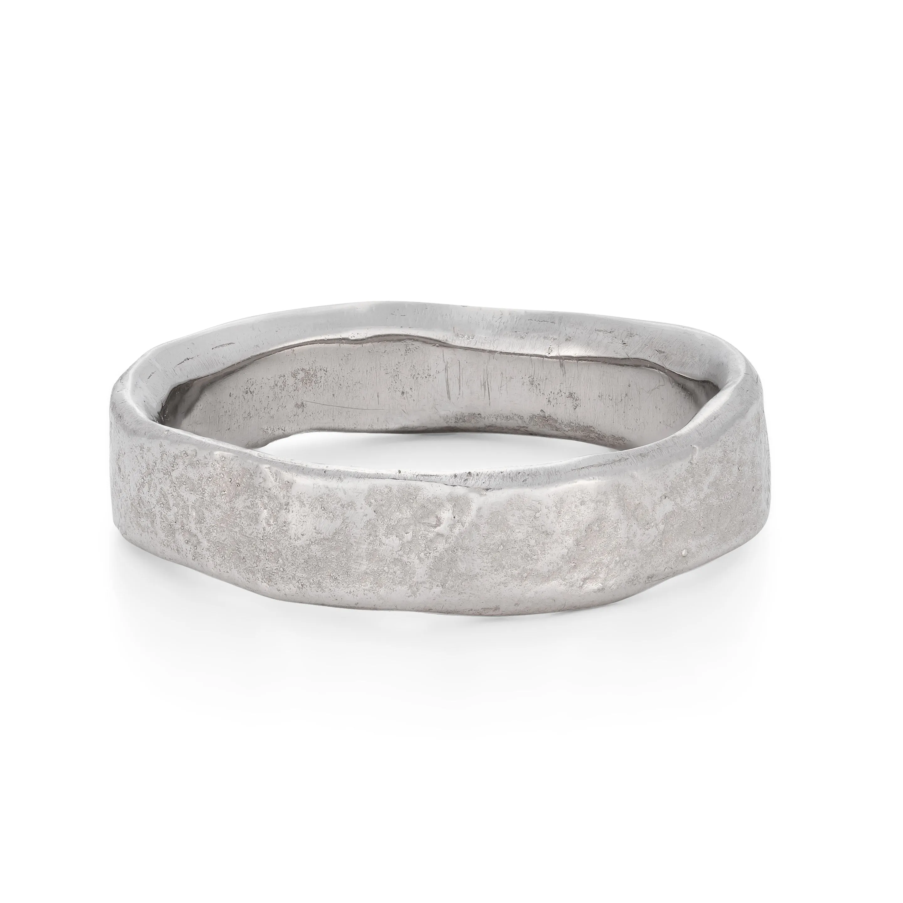 Stone Medium Ring Platinum