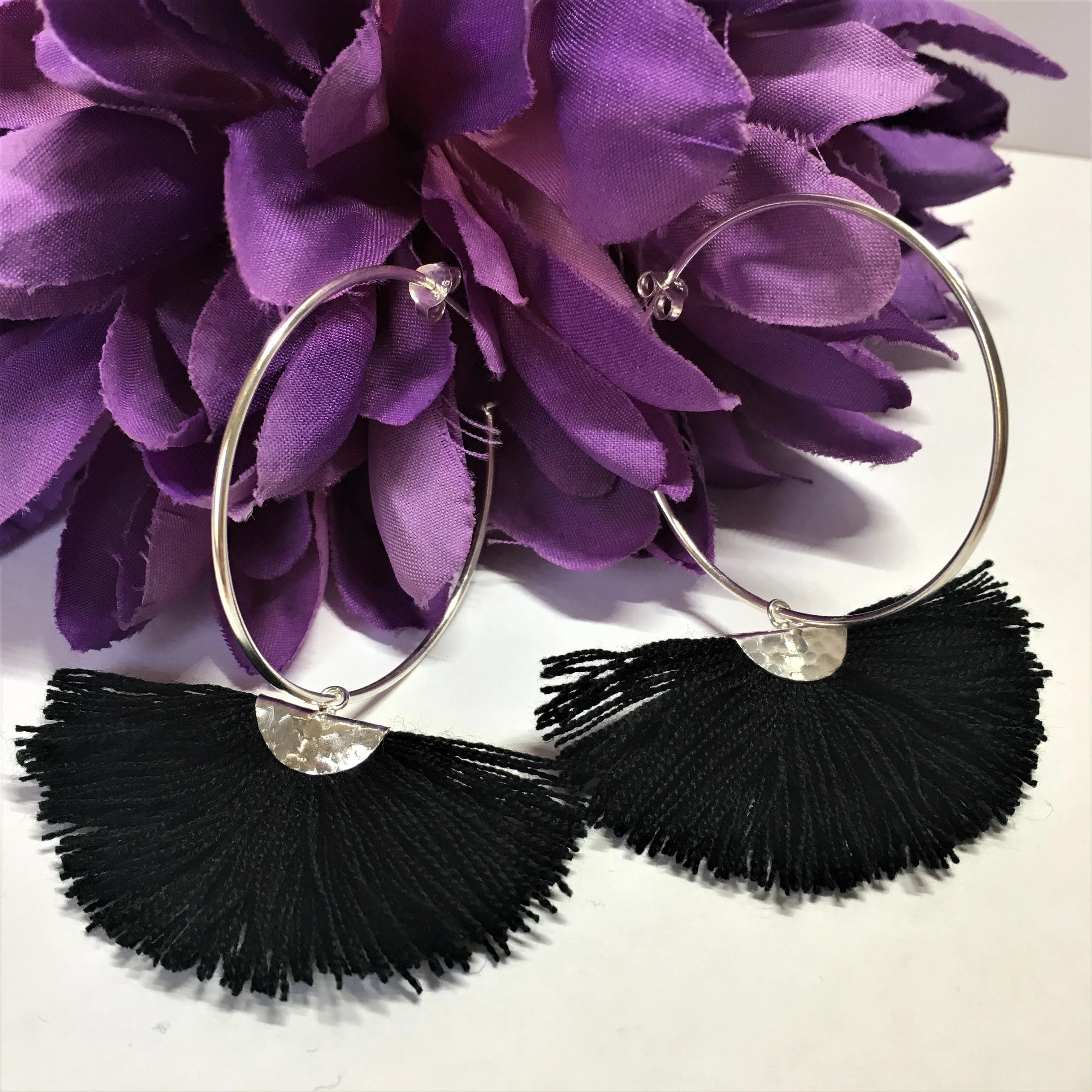 Tassel Hoop Earrings - VE298