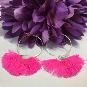 Tassel Hoop Earrings - VE298