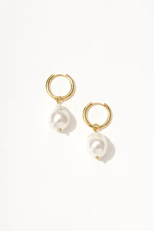 Timeless Pearl 14k Gold Drop Earrings