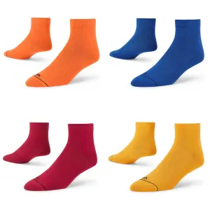 Timeless Solid Ankle Socks - 4-Pack of Refined Comfort