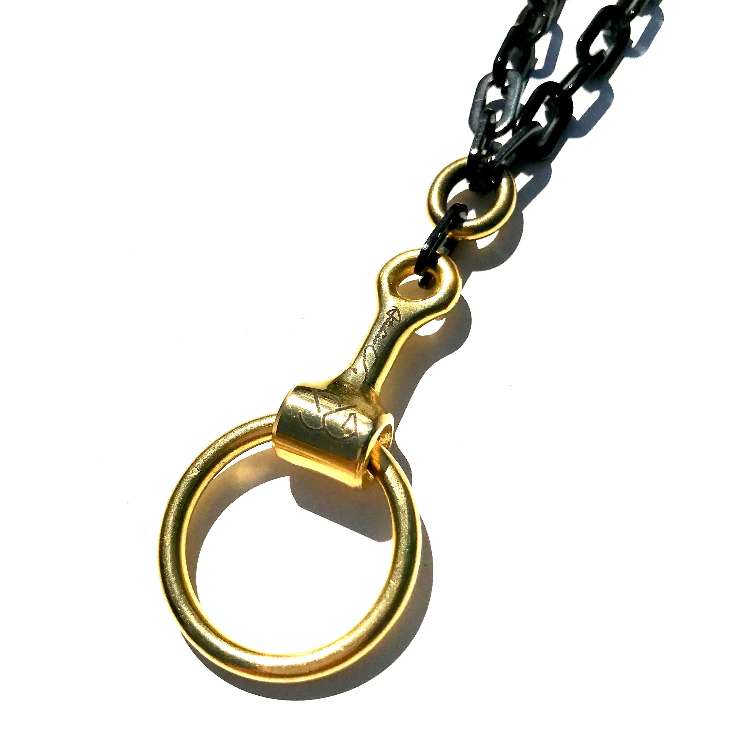 VALEGRO No.7 NECKLACE  | black & gold