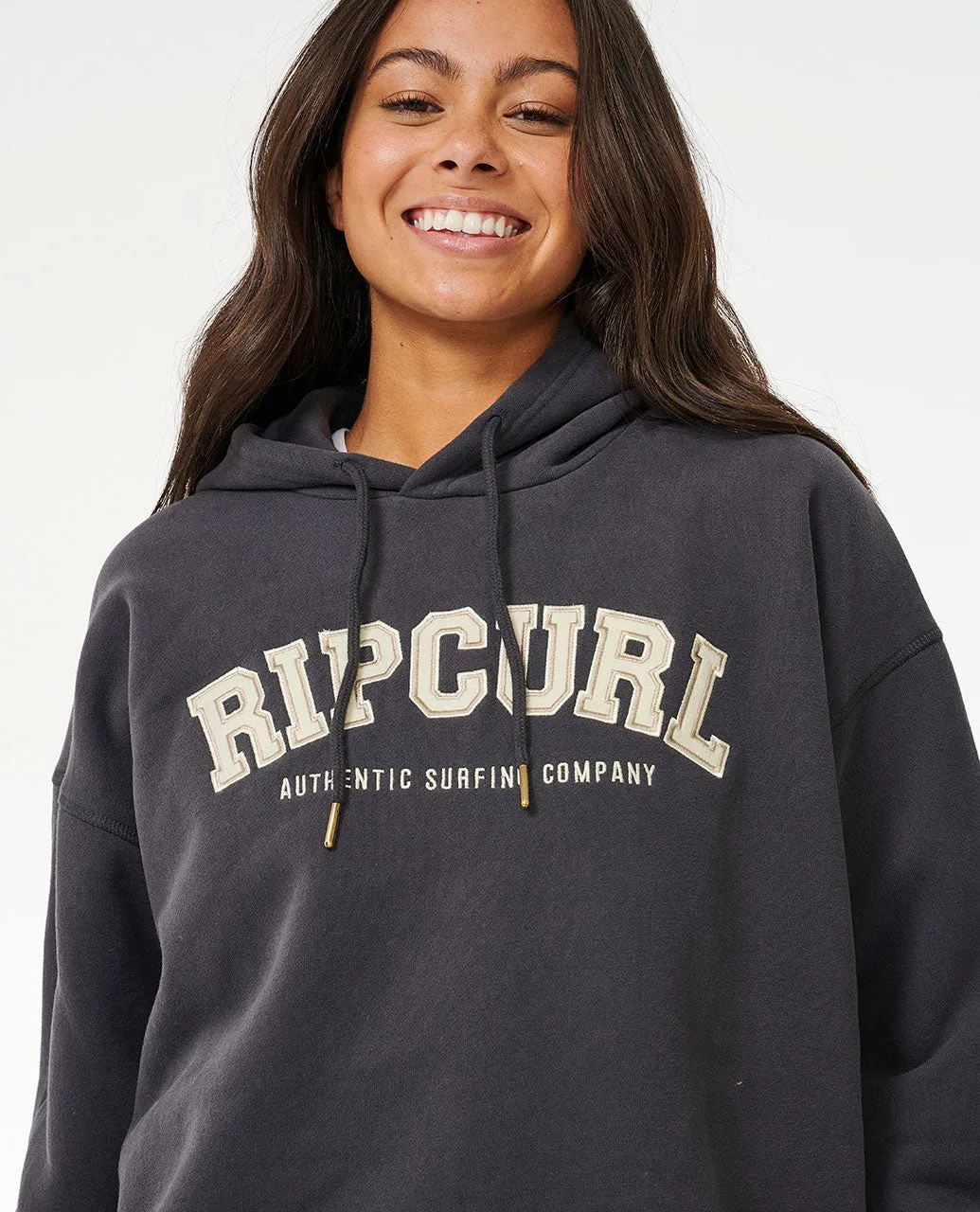 Varsity Hood - Washed Black