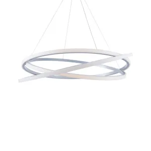 Veloce 48 in. LED Chandelier Silver Finish